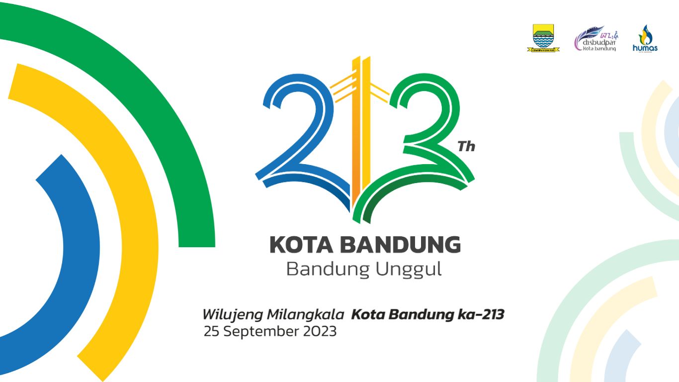 Logo resmi Hari Jadi Kota Bandung (HJKB) ke-213 yang di launching Pemerintah Kota Bandung, Minggu (27/8/2023). (Foto: Laman Resmi Diskominfo Kota Bandung)