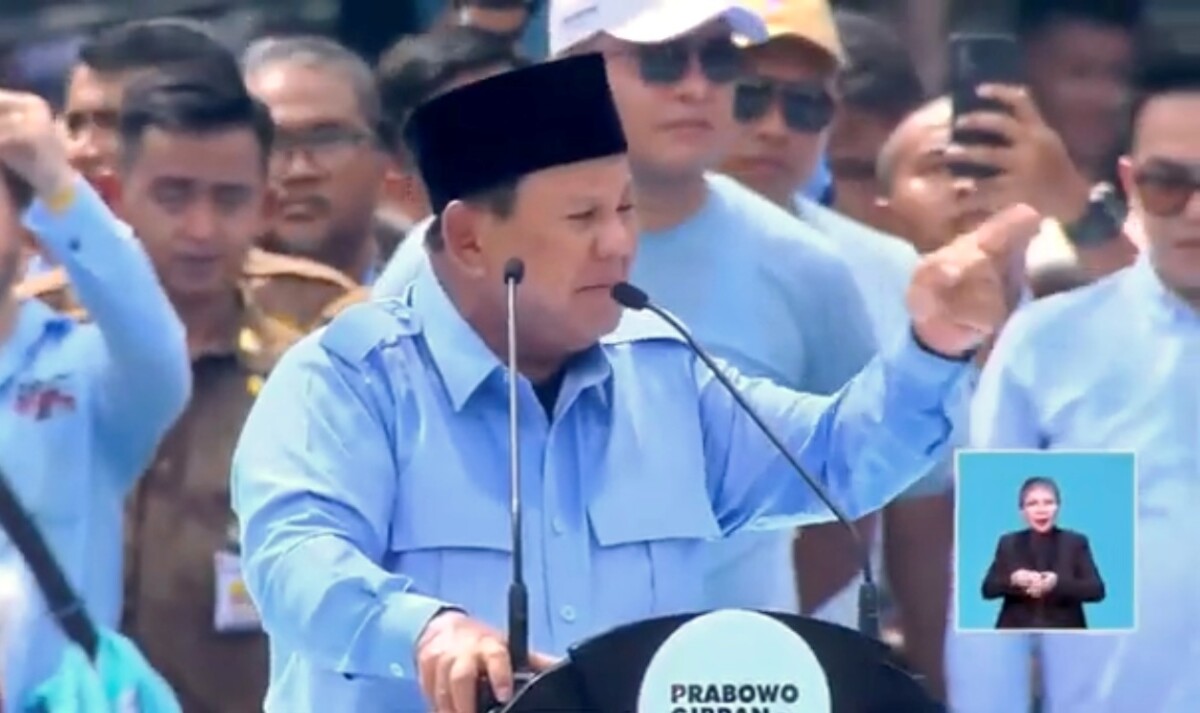 Capres nomor urut 2 Prabowo Subianto (Foto: YouTube Gibran Rakabuming Raka)