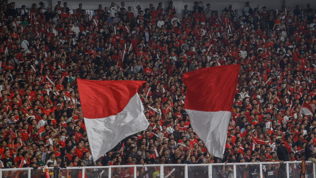 Suasana Stadion Utama Gelora Bung Karno (SUGBK) saat timnas Indonesia bertanding. Timnas Vietnam mengaku tidak gentar dengan atmosfer SUGBK yang dihadiri lebih dari 70,000 penonton pada laga melawan Indonesia, Kamis (21/3/2024) malam (Foto: Dok PSSI)