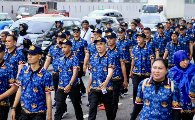 Ilustrasi:  Sejumlah Aparatur Sipil Negara (ASN) mengikuti kegiatan yang diselenggarakan Korps Pegawai Republik Indonesia (Korpri). (Foto: korpri.go.id)  