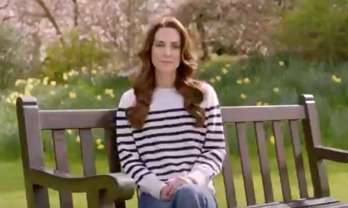Kate Middleton mengumukan dirinya menderita kanker melalui video yang diunggah Istana Kensington, Jumat (22/3/2024). (Foto: X/@KensingtonRoyal)