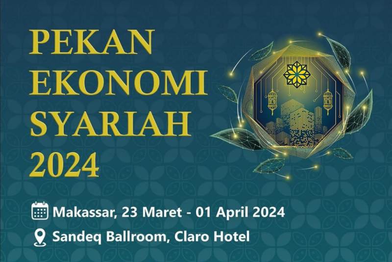 E-banner event Pekan Ekonmi Syariah (PESYAR) yang akan berlangsung di Makassar dari 23 Maret hingga 1 April 2024. (Foto: tangkapan layar instagram @bank_indonesia_sulsel)
