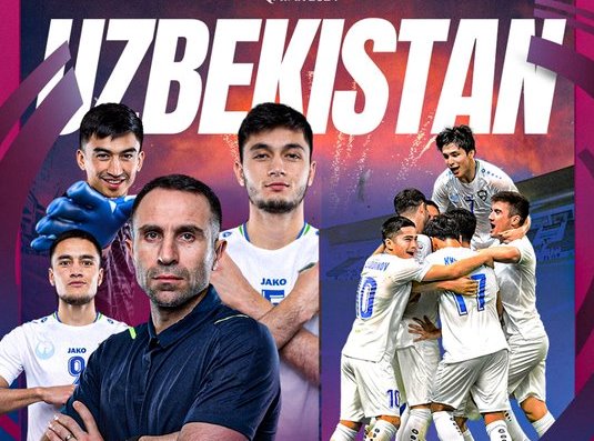 Tim Uzbekistan U-23 akan menjadi lawan Indonesia U-23 pada semifinal Piala Asia U-23, Senin (29/4/2024). (Foto: @afcasiancup)  