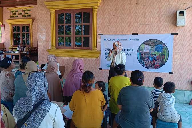 Sosialisasi Perilaku Hidup Bersih dan Sehat (PHBS) oleh Pelindo 4 Makassar pada masyarakat sekitar Makassar New Port (MNP)