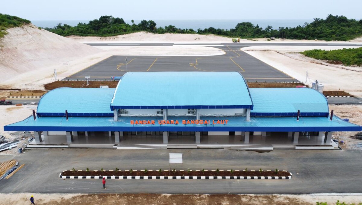 Bandara Banggai Laut di Provinsi Sulawesi Tengah, satu di antara 27 bandara baru yang dibangun dalam 10 tahun terakhir. (Foto: hubud.dephub.go.id)