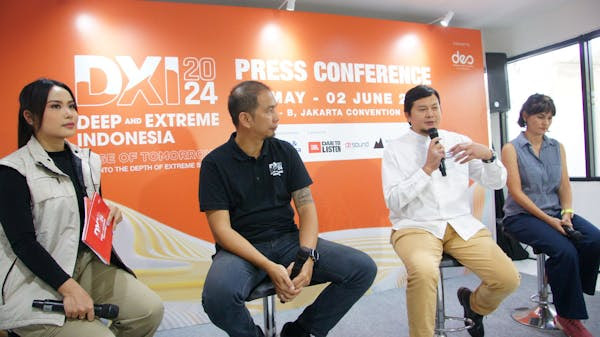 Konferensi pers event pameran Deep and Extreme Indonesia (DXI) 2024 di Jakarta, Rabu (15/5/2024). (Foto: Istimewa)