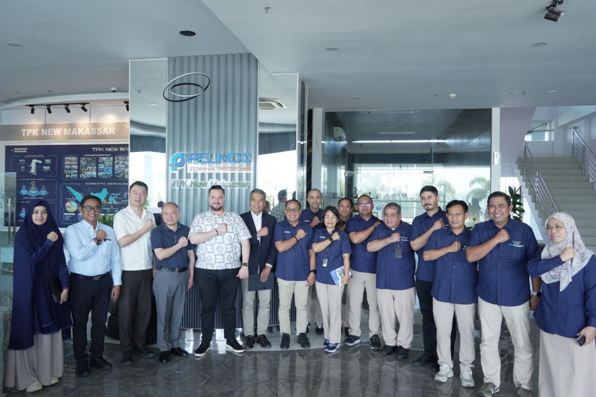 tIM Abu Dhabi Ports Group berkunjung ke Kantor Pelindo 4 di Makassar. (Foto: Dok. Pelindo 4)
